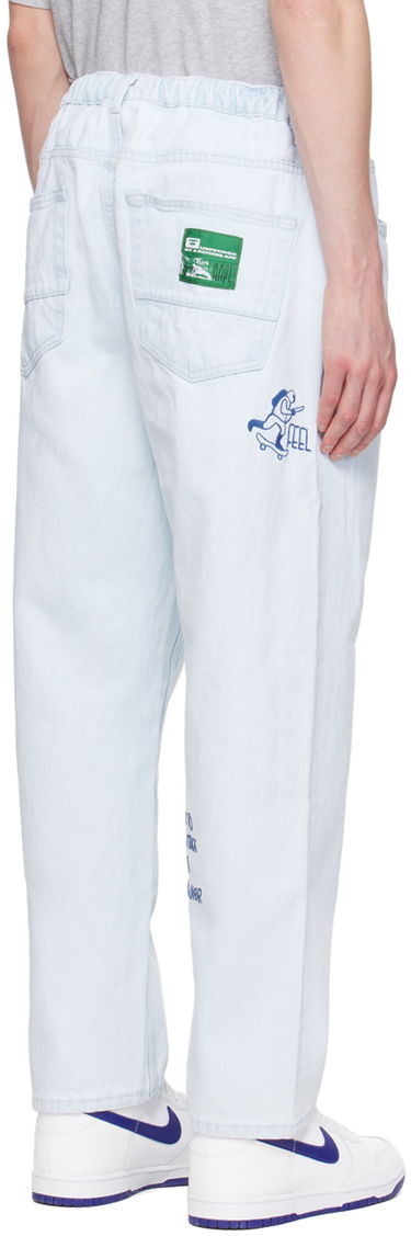 Kavbojke AAPE by A Bathing Ape AAPE by A Bathing Ape Drawstring Jeans Modra | AAPJNMA681XXMBLA, 2