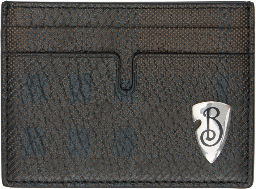 Denarnica Burberry Shield Leather Card Holder Črna | 8102931