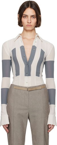 Tory Burch Wool Button Down Shirt