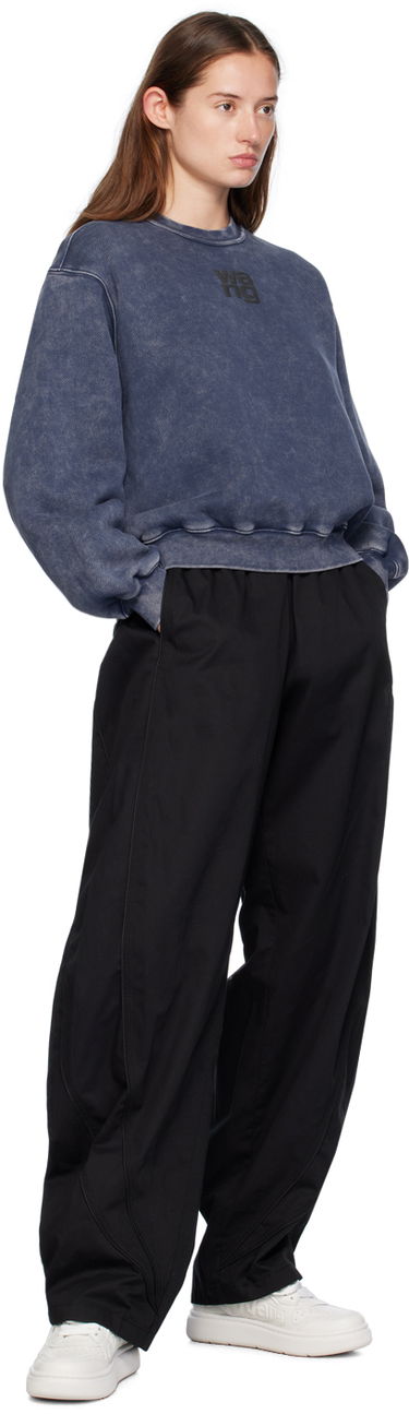 Pulover Alexander Wang Alexander Wang.t Puff Logo Sweatshirt Modra | 4CC3241518, 3