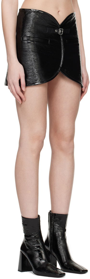 Krila Courrèges Ellipse Patent Leather Miniskirt Črna | 124CJU143VY0014, 1