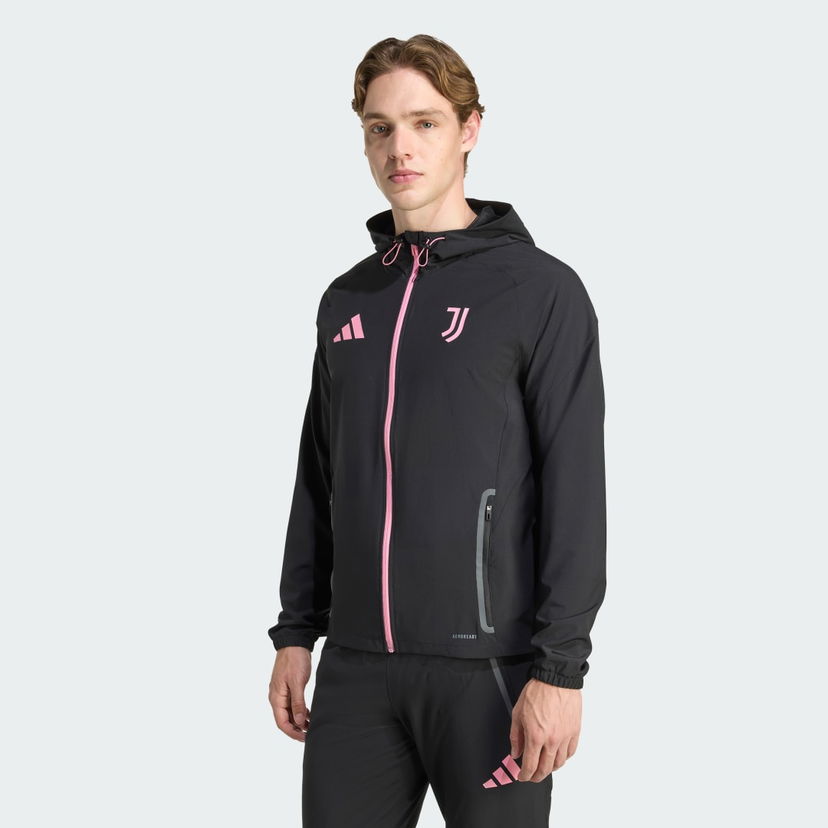 Jakna adidas Performance Juventus Tiro 25 Competition Vis Tech Travel Jacket Črna | JV5347