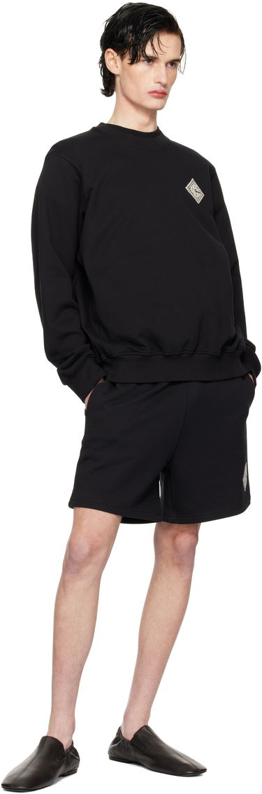 Kratke hlače Casablanca Pearl Diamond Lounge Shorts Črna | MPS25-JTR-003-03, 3