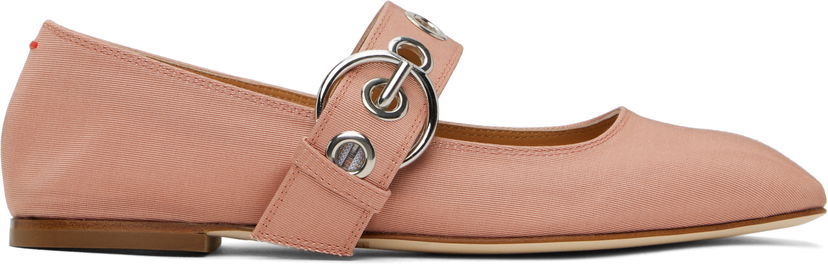 Nega čevljev Aeyde Aeyde Uma Eyelet Ballerina Flats Roza | A11-FL-RKLS08FL159-SS25-1018-069