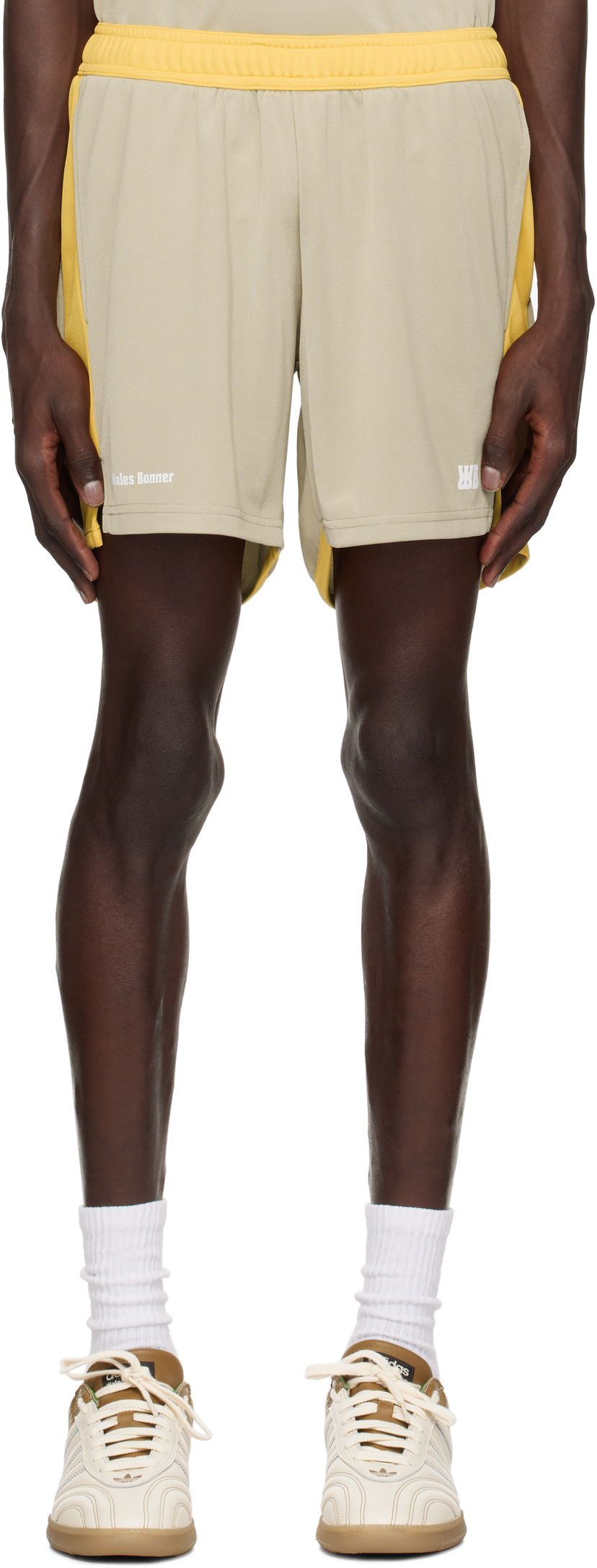Kratke hlače Wales Bonner Home Jersey Shorts Bež | US25JE21-PL04-800 TECHNICAL JRSY