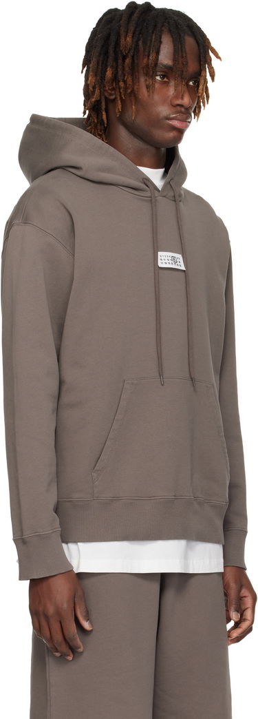 Pulover Maison Margiela MM6 Maison Margiela Unbrushed Cotton Hoodie Modra | SH0GU0018 M25012, 4