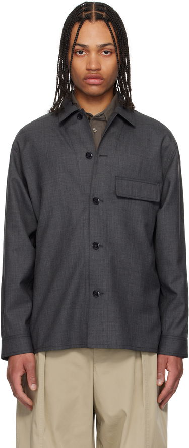 Srajce LEMAIRE Lemaire Tailored Overshirt Siva | OV1012 LF1386, 0