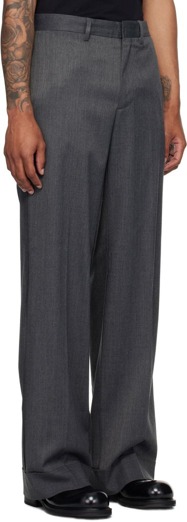 Hlače Maison Margiela MM6 Maison Margiela Rolled Cuff Trousers Siva | SH0KA0047 S47848, 1