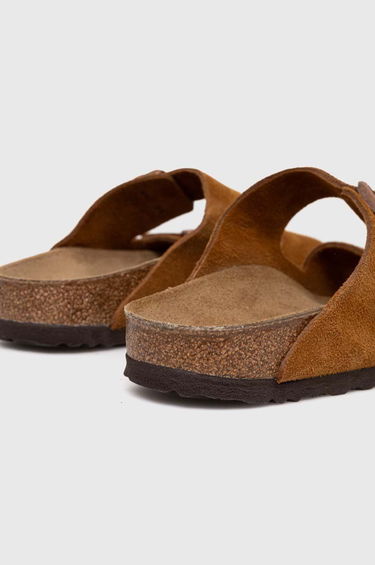 Superge in čevlji Birkenstock Birkenstock Arizona Suede Slides Rjava | 1027162, 2