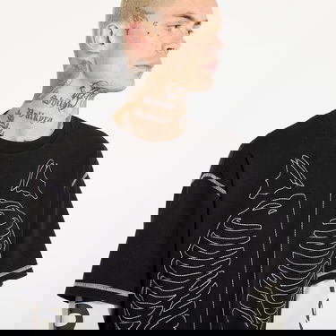 Majica Awake NY Awake NY Vanson Bones Waffle T-Shirt Črna | AWK-FW25-TP008-BLK, 1