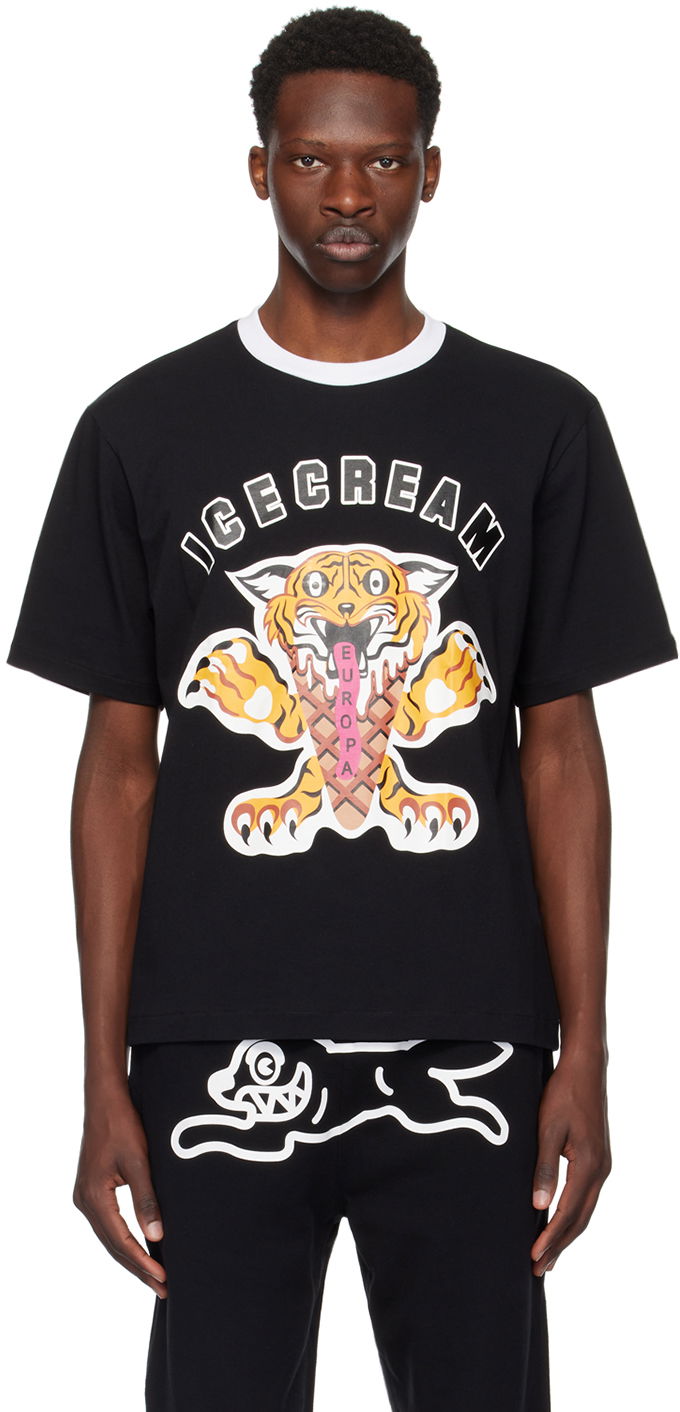 Majica BBC IceCream ICECREAM Tiger Graphic T-Shirt Črna | IC24237