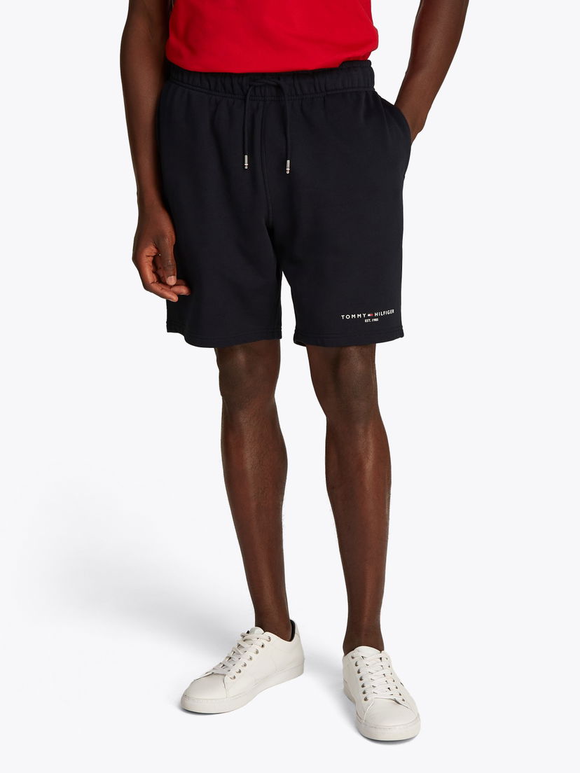 Kratke hlače Tommy Hilfiger Tommy Hilfiger Logo Shorts Mornarica | MW0MW38698DW5