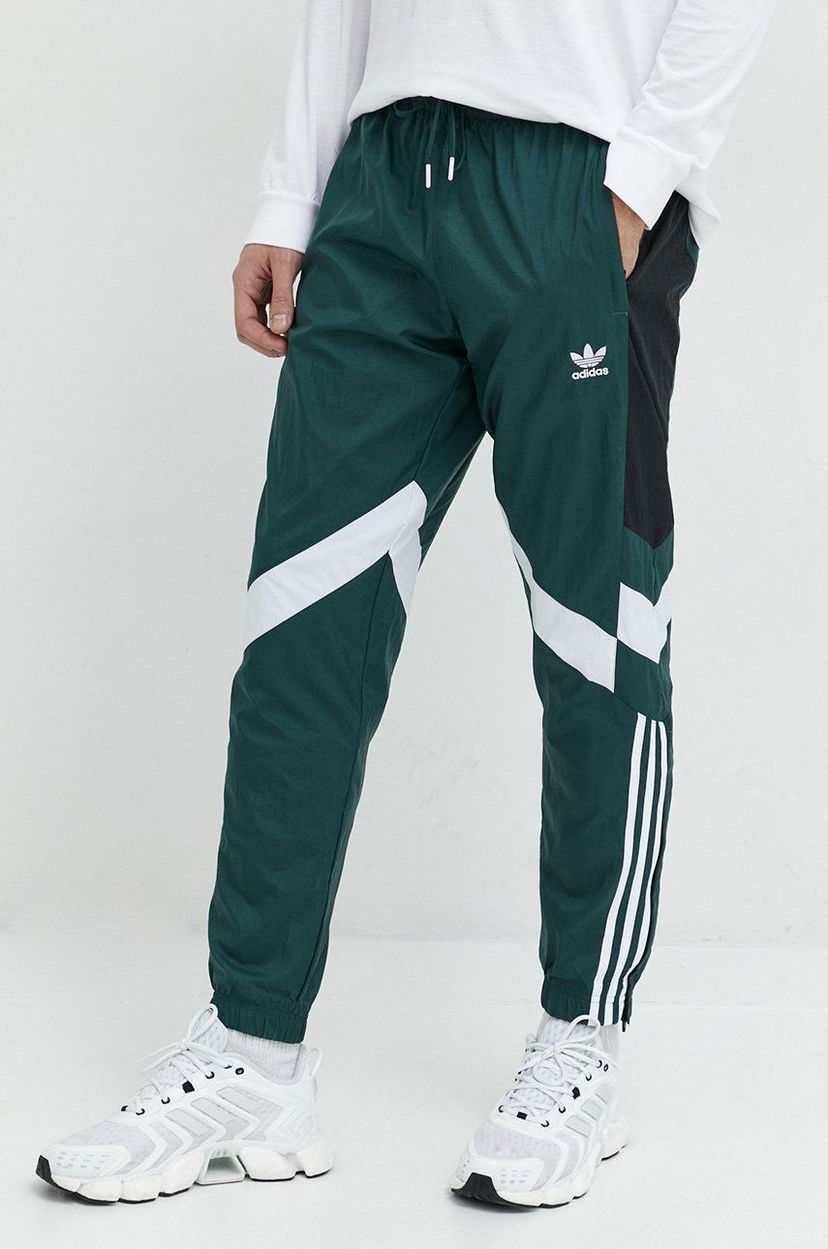 Trenirka adidas Originals Green Colorblock Track Pants Zelena | HK7324