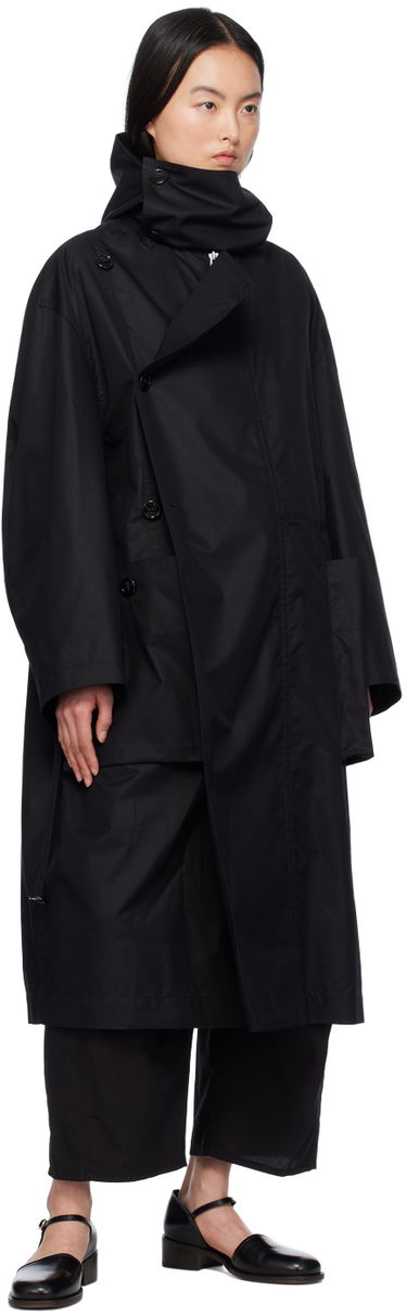 Hlače LEMAIRE Cropped Drawstring Trousers Črna | PA1110 LF1218, 3
