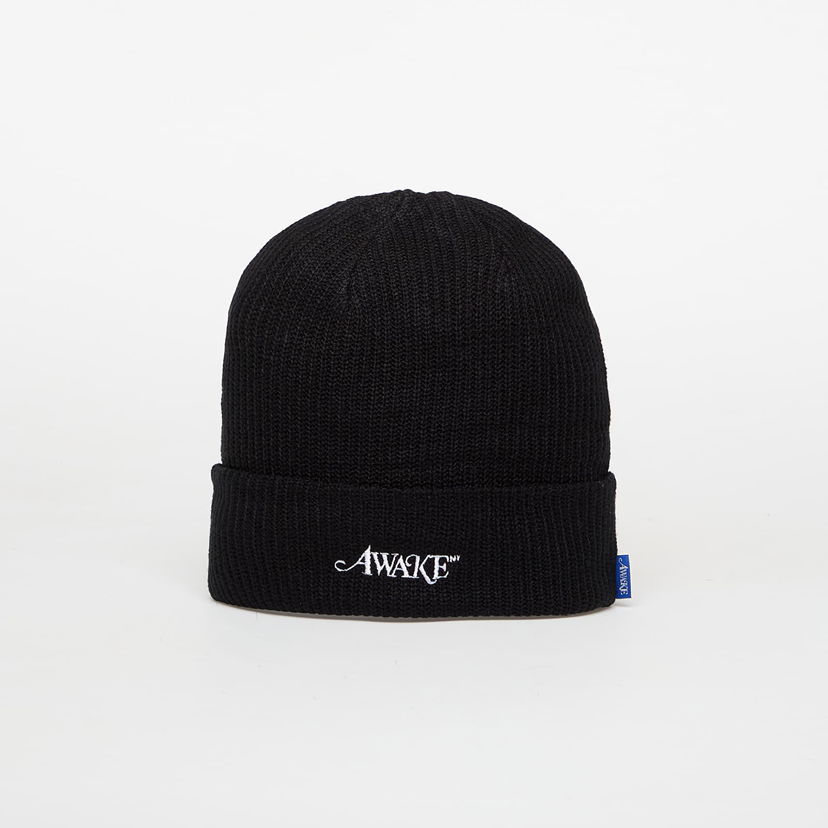 Beanie Awake NY Awake NY Loose Gauge Knit Beanie Universal Črna | AWK-FW25-HT002-BLK