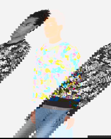 Pleteni pulover BAPE Multi Camo Crewneck Črna | 1G80 113 017 BLACK, 3
