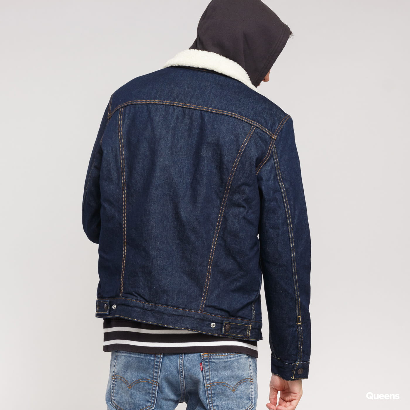Jakna Levi's Type 3 Sherpa Trucker Mornarica | 16365-0084, 1