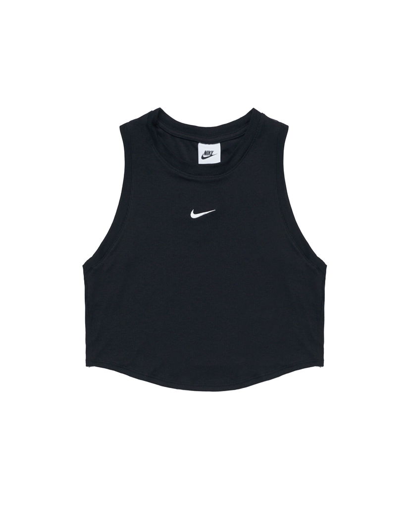 Majica brez rokavov Nike WMNS ESSENTIALS RIBBED CROPPED Črna | FB8279-010