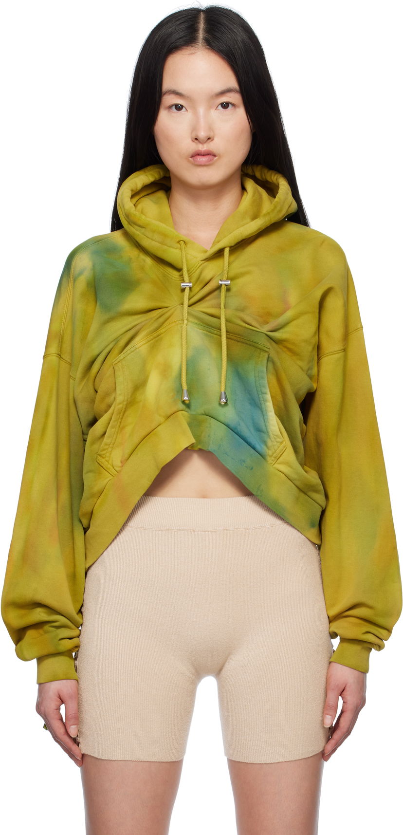 Pulover Collina Strada Collina Strada Draped Hoodie Zelena | XX8014