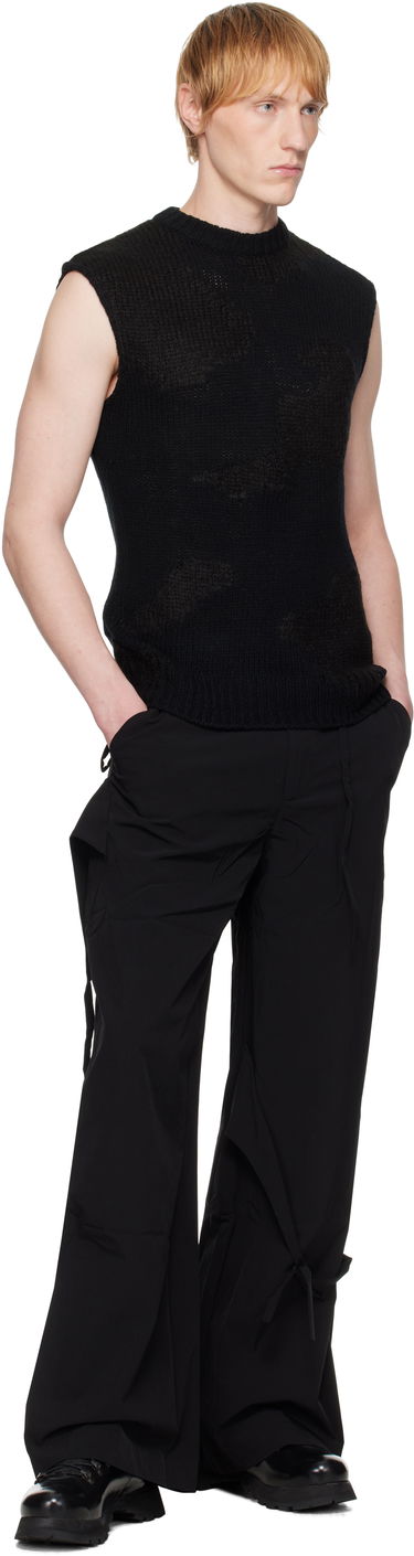 Hlače HELIOT EMIL HELIOT EMIL Lavic Tie Waist Trousers Črna | SS25_M_10_194_BLK01, 3