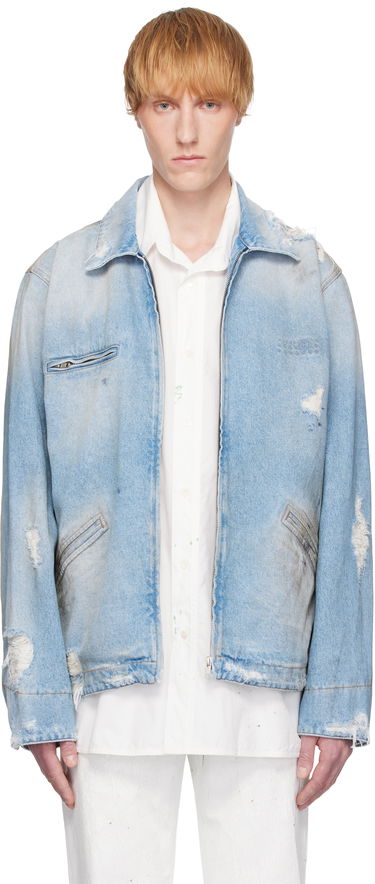 Jakna Maison Margiela MM6 Maison Margiela Distressed Denim Jacket Modra | SH2AM0030 M30018, 0