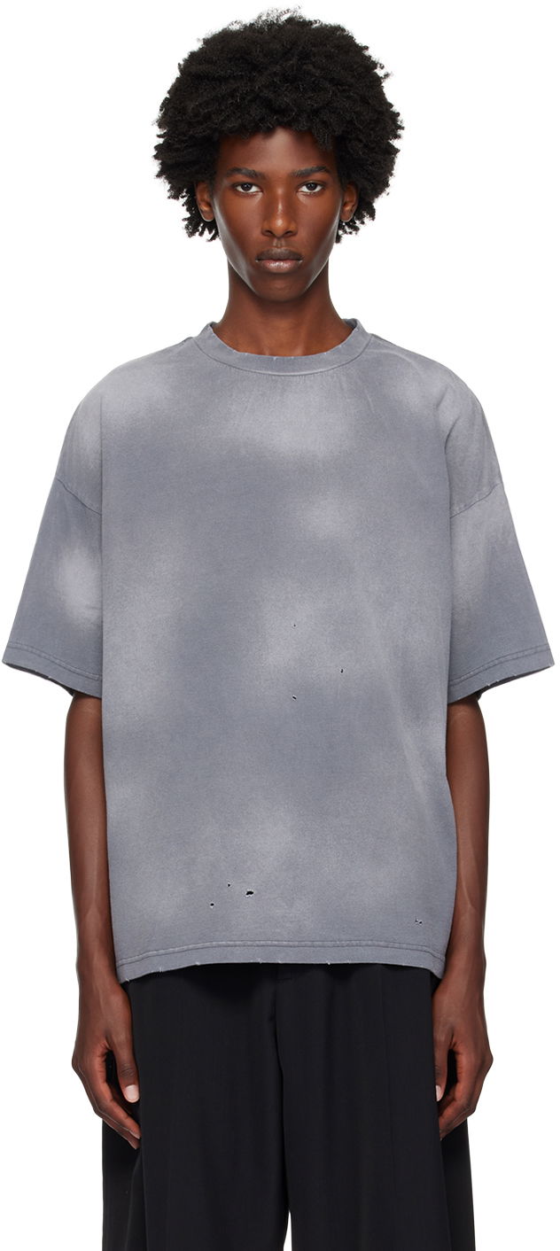 Majica We11done We11done Distressed T-Shirt Siva | WD-TT2-24-742-U-CH, 0