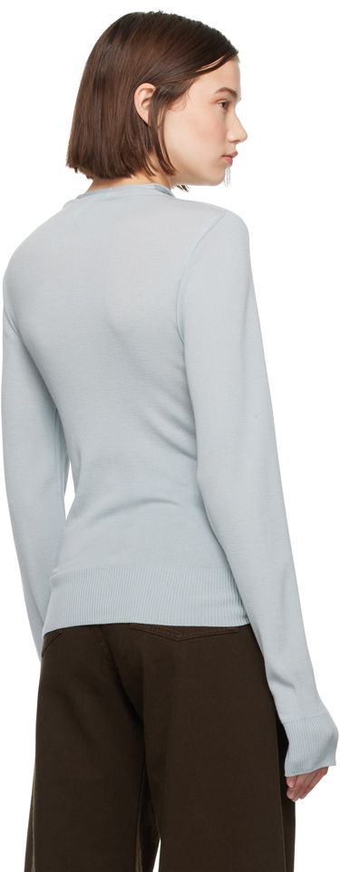 Pleteni pulover LEMAIRE Lemaire Fitted Seamless Cardigan Modra | TO1277 LK1032, 2