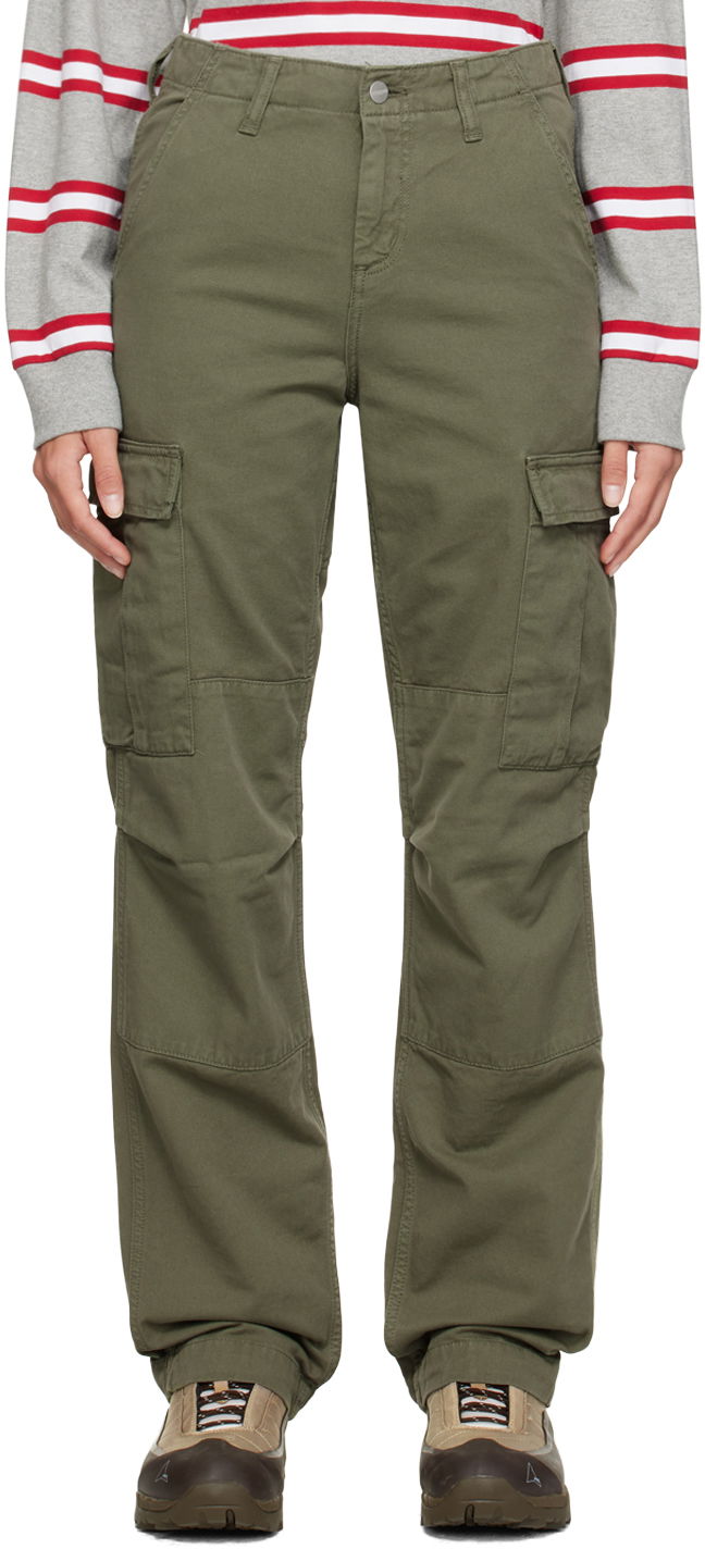 Cargo hlače Carhartt WIP Regular Fit Cargo Pants Zelena | I030475, 0