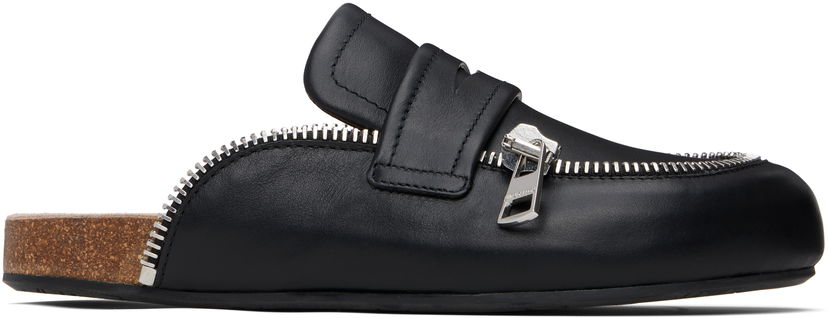 Superge in čevlji JW Anderson Leather Biker Slip-on Loafers Črna | LF0071-LA0268