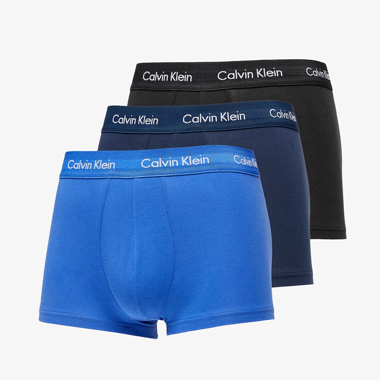 Boksarice CALVIN KLEIN Low Rise Trunks 3 Pack Modra | U2664G-4KU, 0