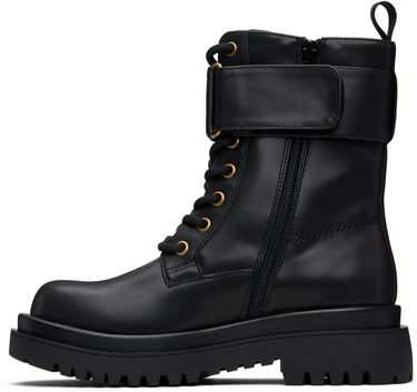 Superge in čevlji Versace Versace Jeans Couture Logo Hardware Boots Črna | E79VA3S64_E71570, 2