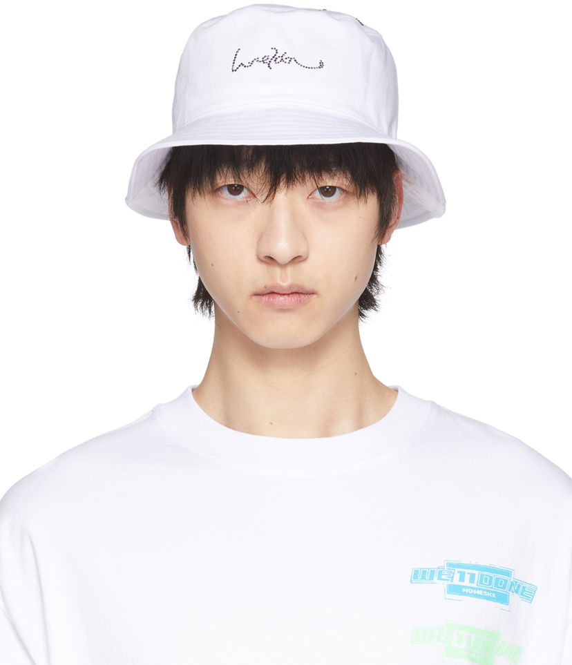 Kapa We11done We11done Hotfix Star Bucket Hat Bela | WD-AH1-22-410-U-WH