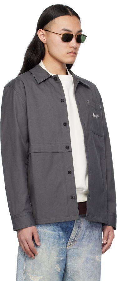 Srajce AXEL ARIGATO Axel Arigato Rowe Canvas Overshirt Siva | A2917002, 1
