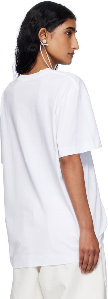 Majica Simone Rocha Simone Rocha Ribbon Bow Tail T-shirt Bela | 5195P55-W 0569, 2