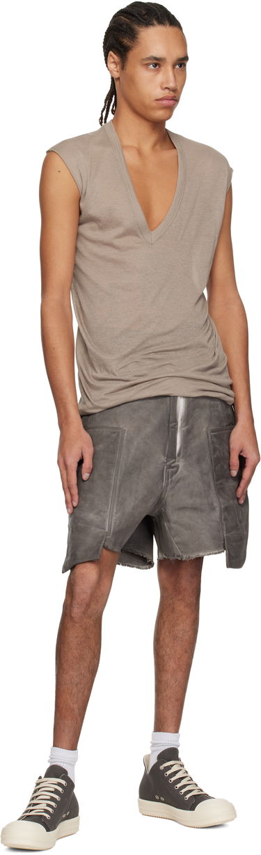 Kratke hlače Rick Owens Rick Owens DRKSHDW Hollywood Stefan Cargo Denim Shorts Siva | DU01E3358 DCF, 3