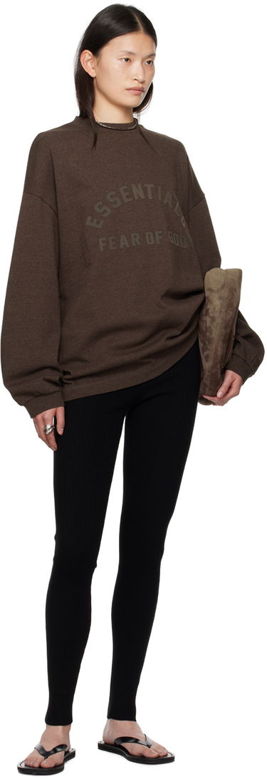 Majica Fear of God Core Collection Heavy L/S Tee Heather Wood Rjava | 125SU242012F, 4