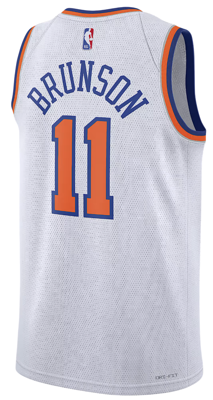 Dres Nike New York Knicks Association Edition 2022/23 Swingman Jersey Bela | DN2087-104