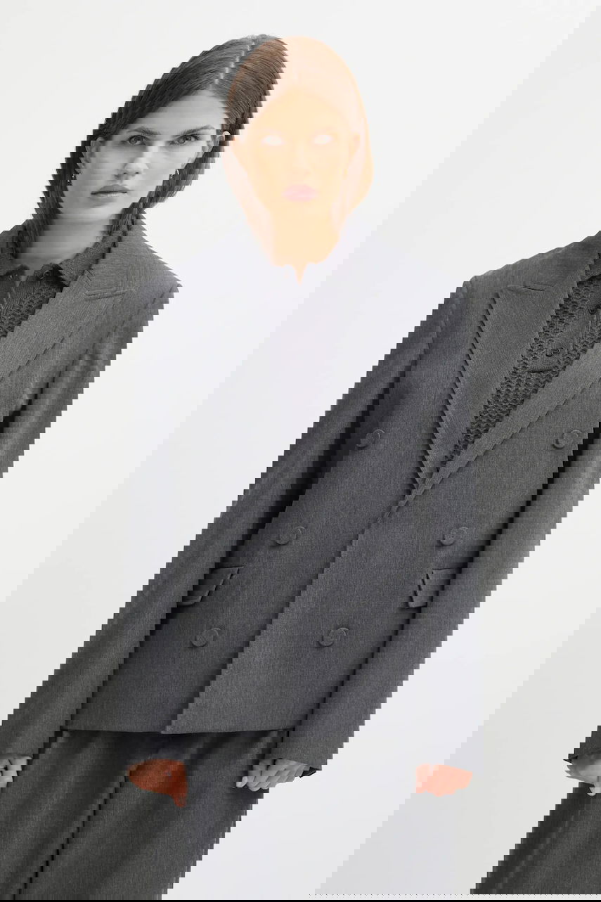 Jakna JW Anderson JW Anderson Double Breasted Tailored Blazer Siva | JK0401.PG1821, 0
