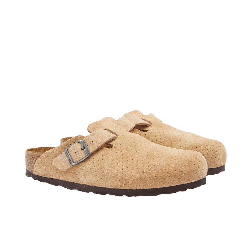 Superge in čevlji Birkenstock Boston New Beige Embossed Dots Bež | 1026948