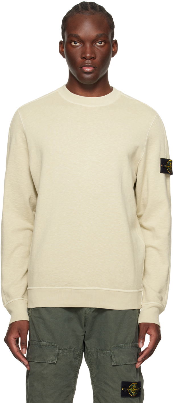 Pulover Stone Island Patch Sweatshirt Bež | 801566060, 0