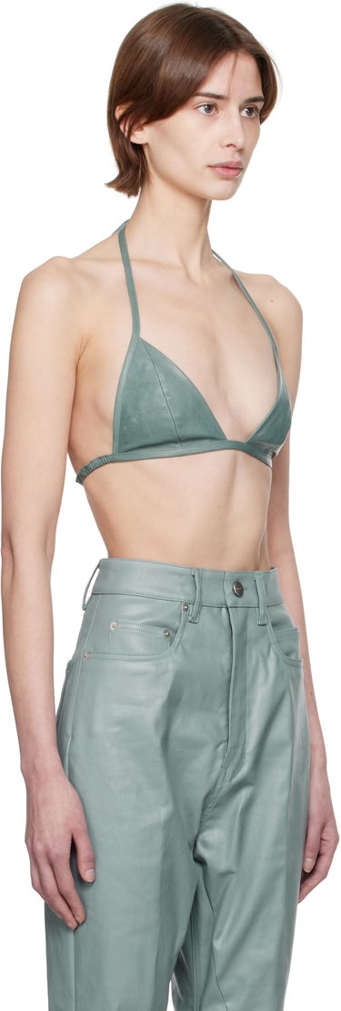 Modrček Rick Owens Rick Owens Hollywood Leather Triangle Bra Črna | RP01E7091 LBY, 4