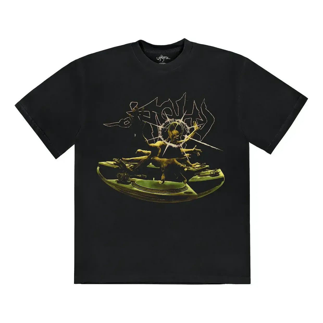 Majica Cactus Jack by Travis Scott Travis Scott DJ Graphic T-Shirt Črna | TSUT-SS08, 0