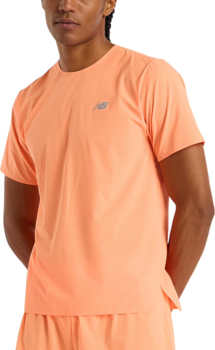Majica New Balance New Balance Race Day Ultra Light T-Shirt Oranžna | mt51208-hmo