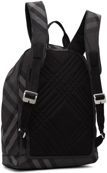 Nahrbtnik Burberry Burberry Grid Print Backpack Črna | 8097347, 2