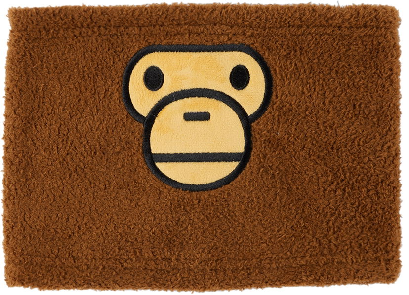 Šala BAPE Baby Milo Boa Neck Warmer Rjava | 002GDI803001K