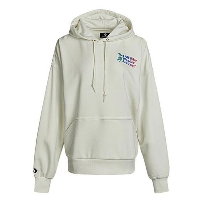 Pulover Converse Letter Print Hoodie Bela | 10022259-A02