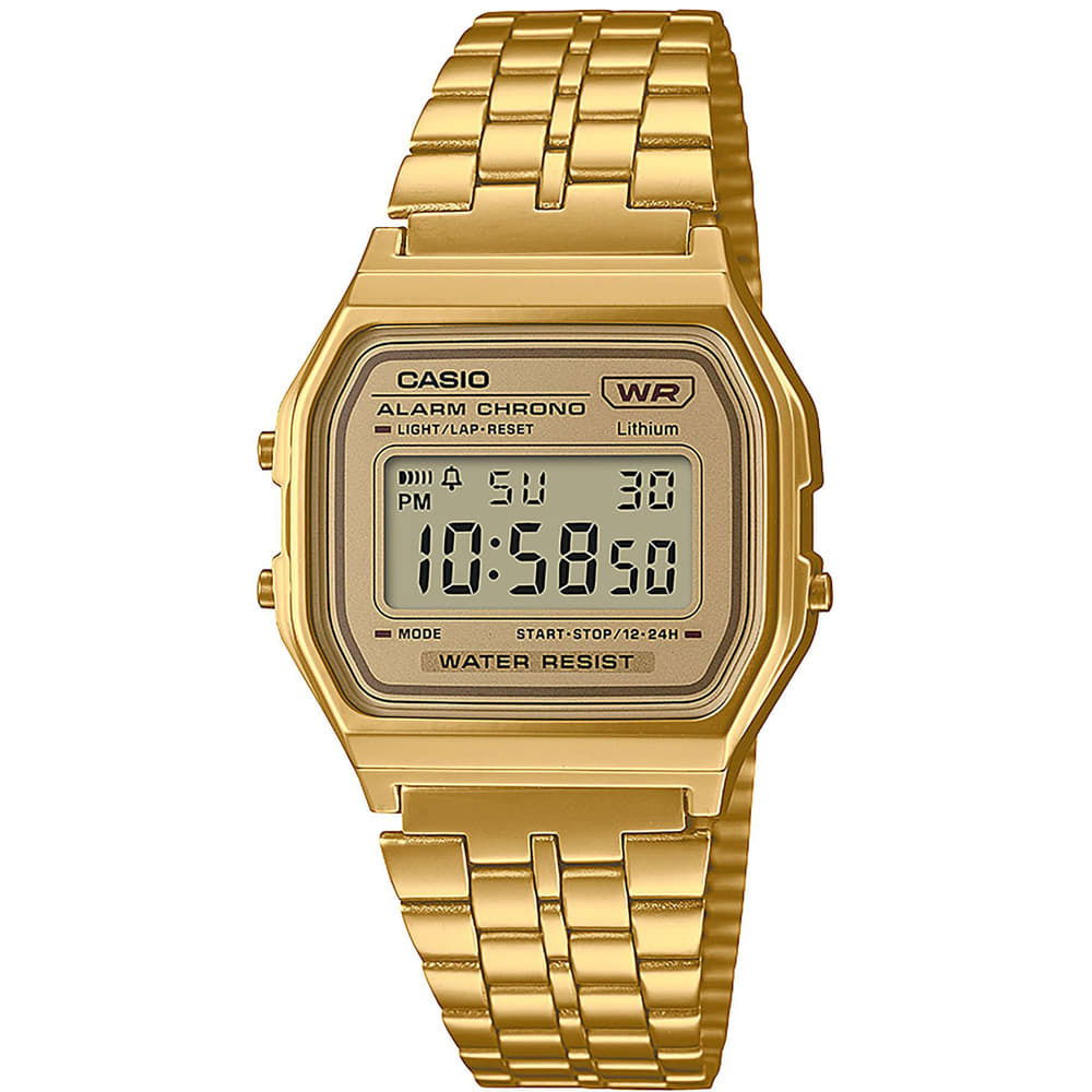 Ure CASIO Vintage A158WETG-9AEF Kovinski | A158WETG-9AEF, 1