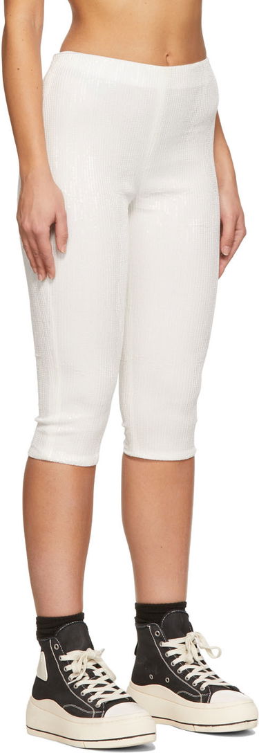 Kratke hlače We11done We11done Sequin Cycling Shorts Bela | WD-PT1-22-295-W-WH, 1