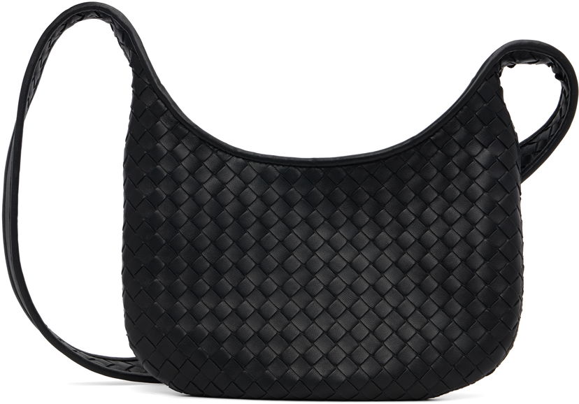 Torba za čez ramo Bottega Veneta Bottega Veneta Small Veneto Shoulder Bag Črna | 836918V5RI18803