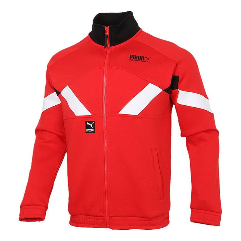 Bomber jakna Puma International Game Double Knit Track Jacket Rdeča | 531339-11